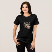 Coffee Time Grafik-Logo Tri-Blend Shirt (Vorderseite voll)
