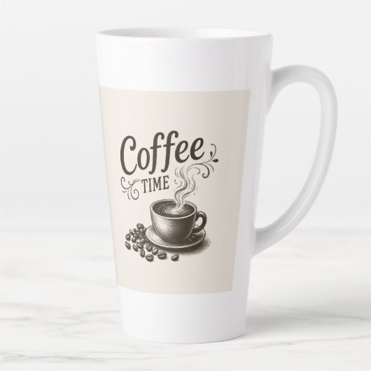 Coffee Time Latte Tasse 0,35 und 0,5 l (Rechts)