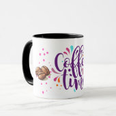 coffee time modern design tasse (Vorderseite Links)
