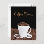 Coffee Time Postcard Postkarte (Vorne/Hinten)