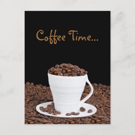 Coffee Time Postcard Postkarte (Vorderseite)