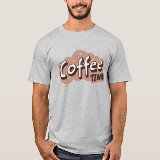 Coffee Time Retro T - Shirt (Vorderseite)