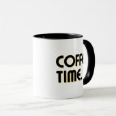 Coffee Time | Simple Minimalist Everyday Coffee Tasse (VorderseiteRechts)