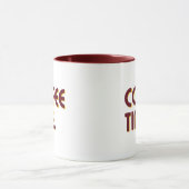 Coffee Time | Simple Minimalist Everyday Coffee Tasse (Zentrum)