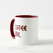 Coffee Time | Simple Minimalist Everyday Coffee Tasse (Vorderseite Links)