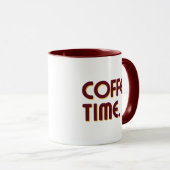 Coffee Time | Simple Minimalist Everyday Coffee Tasse (VorderseiteRechts)