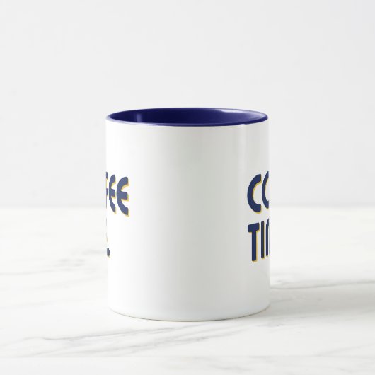 Coffee Time | Simple Minimalist Everyday Coffee Tasse (Zentrum)