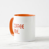 Coffee Time | Simple Minimalist Everyday Coffee Tasse (Vorderseite Links)