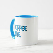 Coffee Time | Simple Minimalist Everyday Coffee Tasse (Vorderseite Links)