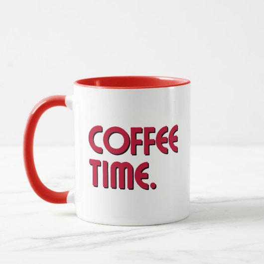 Coffee Time | Simple Minimalist Everyday Coffee Tasse (Links)
