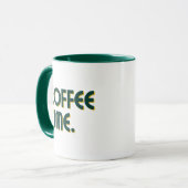 Coffee Time | Simple Minimalist Everyday Coffee Tasse (Vorderseite Links)