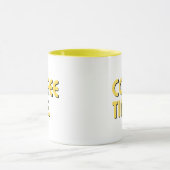 Coffee Time | Simple Minimalist Everyday Coffee Tasse (Zentrum)