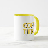 Coffee Time | Simple Minimalist Everyday Coffee Tasse (VorderseiteRechts)