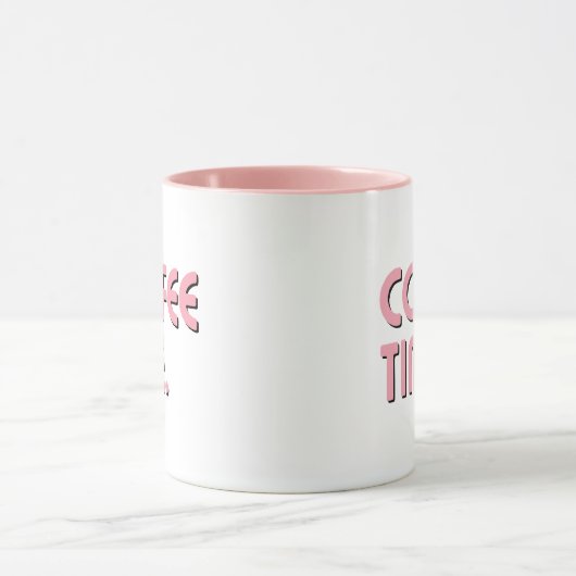 Coffee Time | Simple Minimalist Everyday Coffee Tasse (Zentrum)