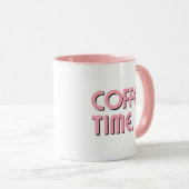 Coffee Time | Simple Minimalist Everyday Coffee Tasse (VorderseiteRechts)