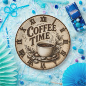 Coffee Time Vintage Rustic Pappteller (Party)