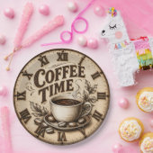 Coffee Time Vintage Rustic Pappteller (Party)