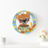 Coffee Time Wall Clock Große Wanduhr (Zuhause)