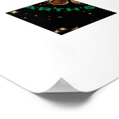 Coffee trifft auf die Güte der Erde – Cosmic Brew Poster (Ecke)