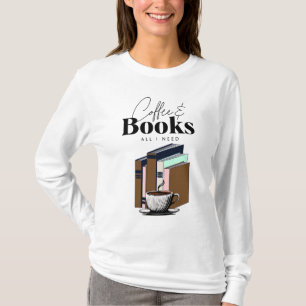 Coffee und Bücher sind alles, was ich brauche Vint T-Shirt
