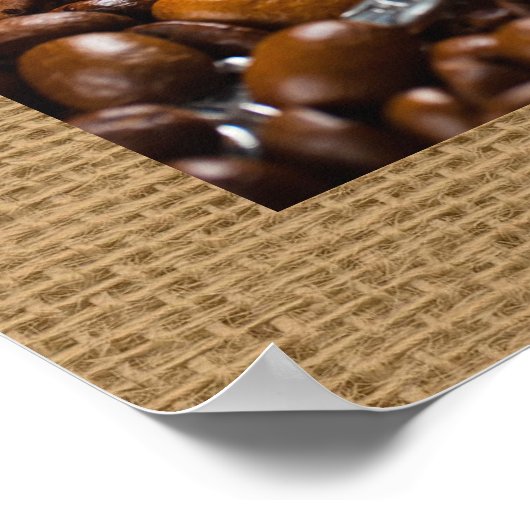 Coffee Vector Art Zuhause / Business Decor Poster (Ecke)