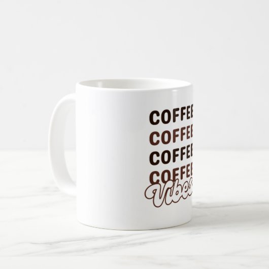 Coffee Vibes Classic Tasse (Vorderseite Links)
