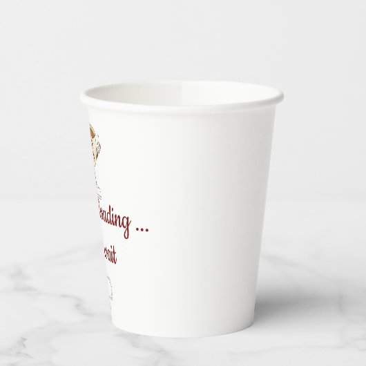 Coffee Vibes Loading – Minimal Coffee Mug Pappbecher (Links)
