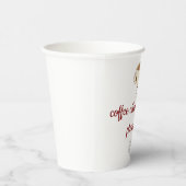 Coffee Vibes Loading – Minimale Kaffeetasse Pappbecher (Rechts)
