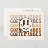 Coffee Vibes Postkarte (Vorne/Hinten)