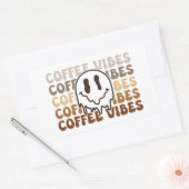 Coffee Vibes Rechteckiger Aufkleber (Umschlag)