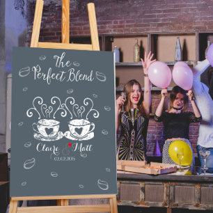 Coffee Wedding singing Guest Book Alternative Poster