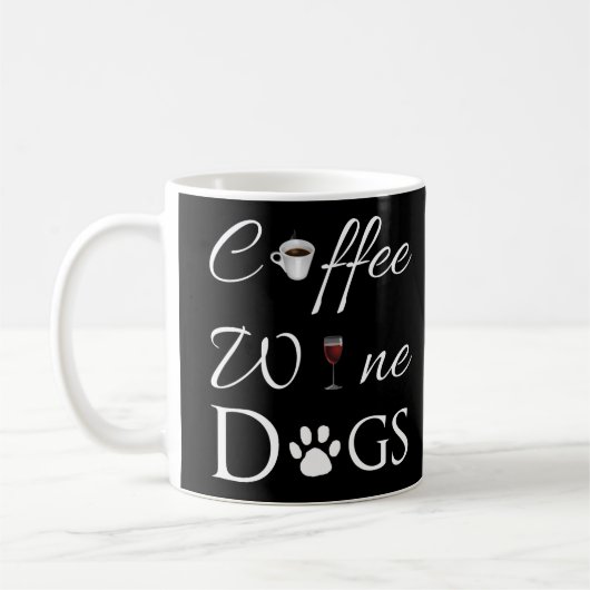 Coffee Wine Dogs Coffee Tasse (Links)