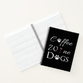 Coffee Wine Dogs Notebook Notizblock (Innenseite)