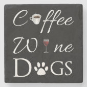 Coffee Wine Dogs Untersetzer (Vorderseite)