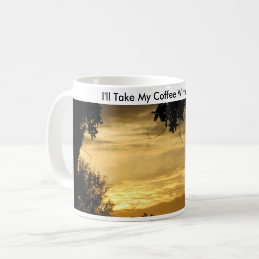 Coffee With A Sunset - Kaffeetasse (Vorderseite Links)