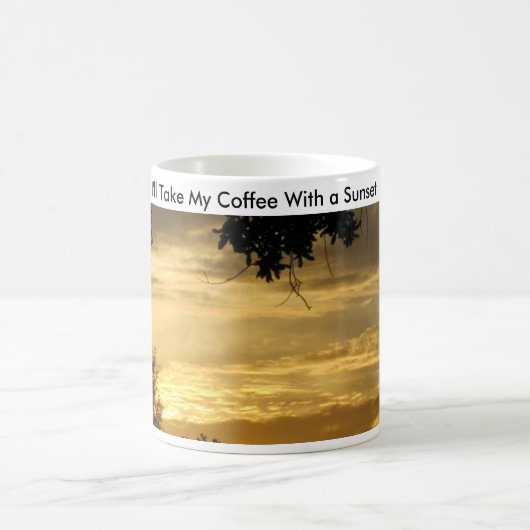 Coffee With A Sunset - Kaffeetasse (Mittel)