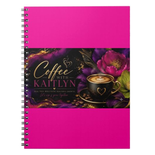 Coffee With Kaitlyn Notizbuch Notizblock (Vorderseite)