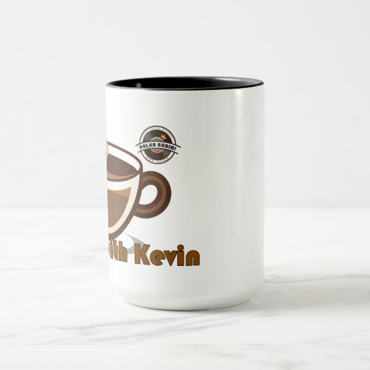 Coffee with Kevin Logo Mug Tasse (Zentrum)