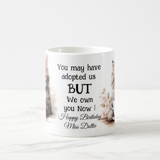 Coffee with my Cat  Kaffeetasse (Mittel)