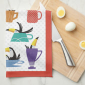 Coffee with Toucans Geschirrtuch (Viertel Falte)