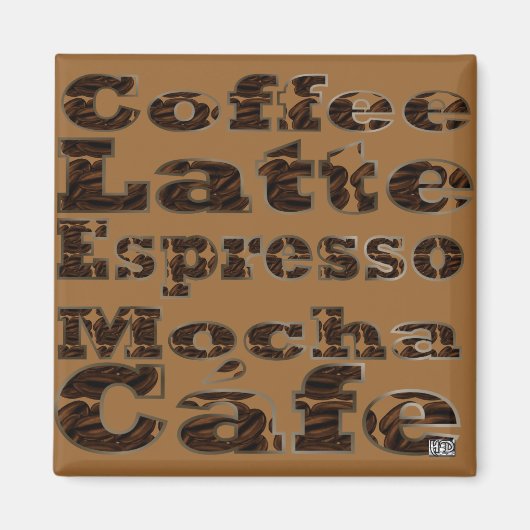 Coffee Words Magnet (Vorne)