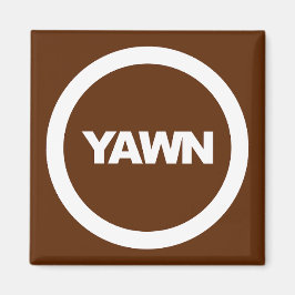Coffee Yawn Brand Dorm Kühlschrank Magnet