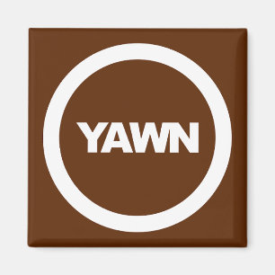 Coffee Yawn Brand Dorm Kühlschrank Magnet