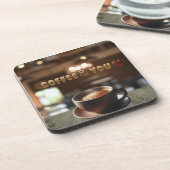 Coffee & You – Cozy Café Aesthetic Hard Plastic Getränkeuntersetzer (Linke Seite)