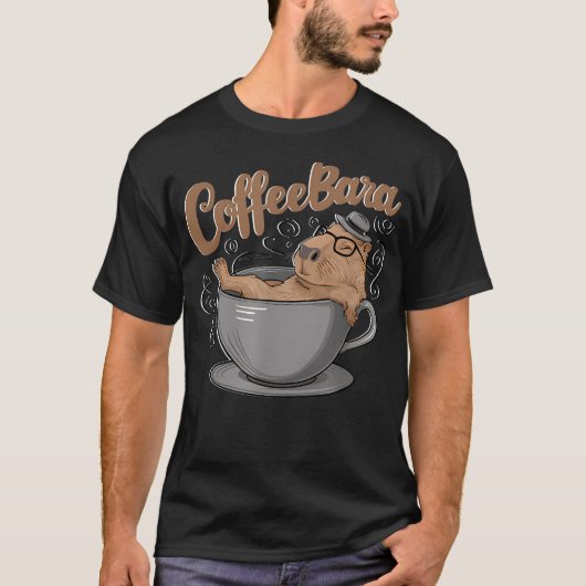 Coffeebara Kaffeetrinker T-Shirt (Vorderseite)