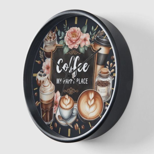 Coffeecore Dekor - Kaffeemaschine Wand Uhr (Winkel)