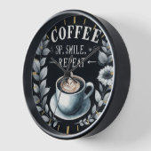 Coffeecore Dekor - Kaffeemaschine Wand Uhr (Winkel)