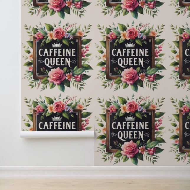 Coffeecore Funktion Wallpaper Coffeine Queen Stick Tapete (Anwendung)