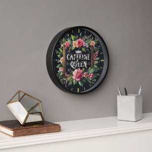 Coffeecore-Uhr Coffee Memes Barista Tafel Uhr