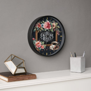 Coffeecore-Uhr-Kaffee-Meme-Barista-Tafel Uhr